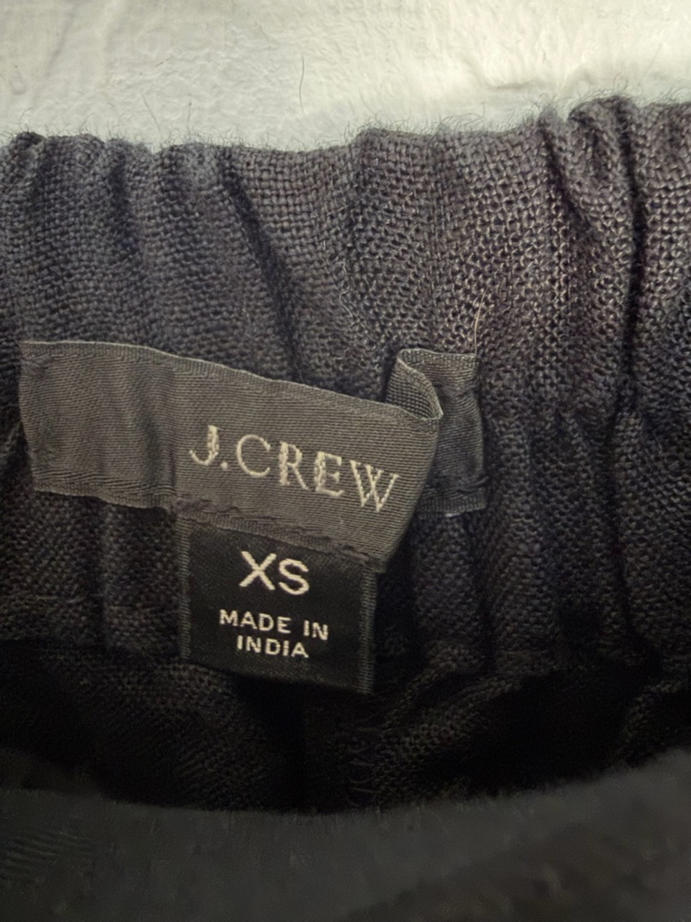 J Crew Wide-leg ruffle pant in linen size XS in black. - Picture 4 of 10